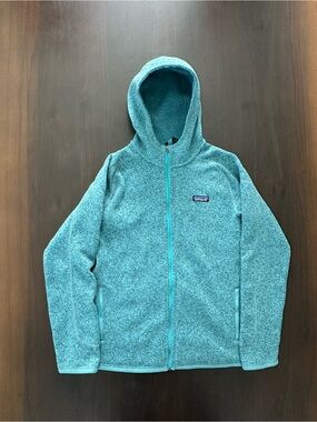 Patagonia Womens Better Sweater Fleece Full Zip Heather Lite Distilled Green L